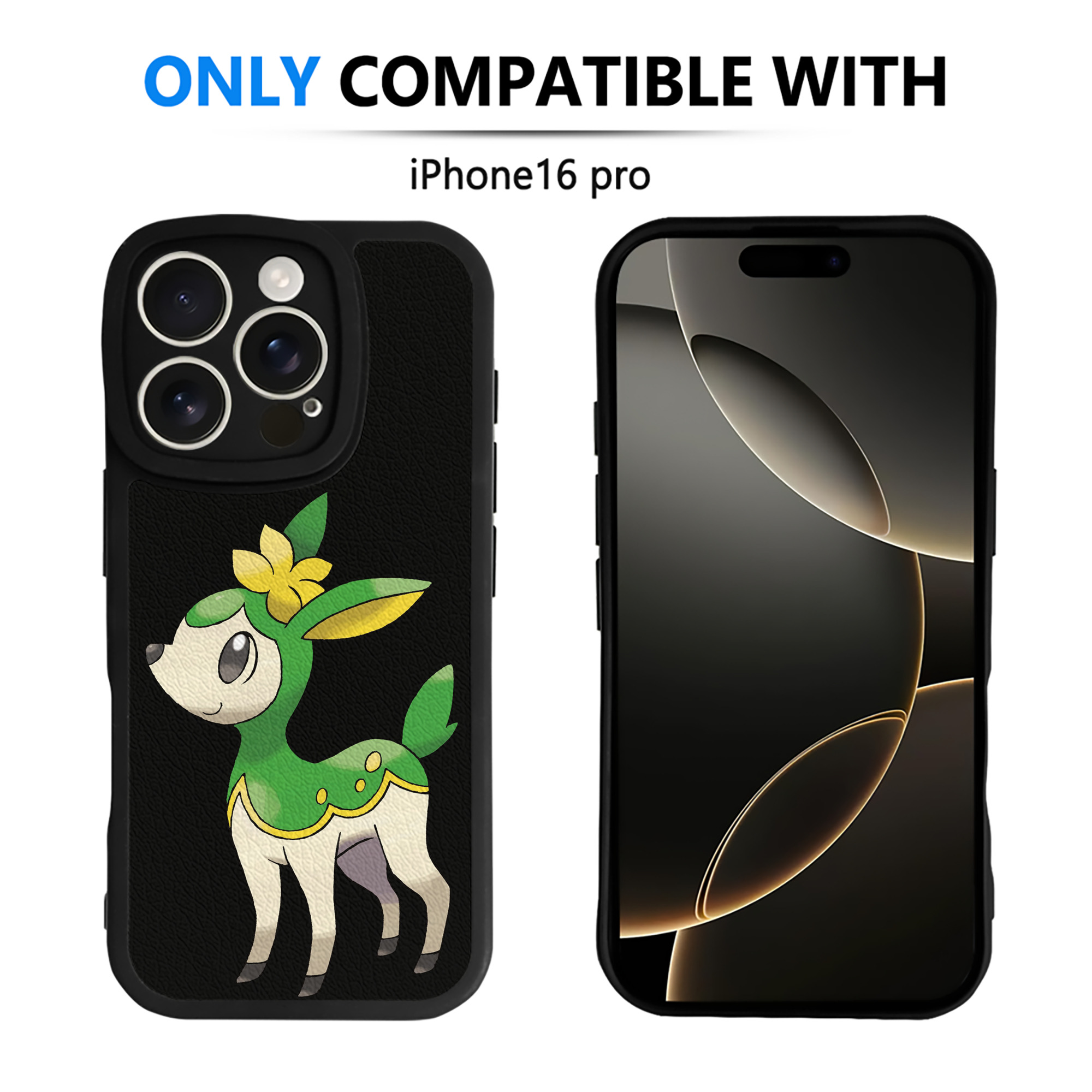 （画像用） ポケットモンスター Pokémon 【iPhone 16シリーズ対応】シリコンスマホケース（レザー調） 材質：シリコン